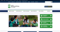 Desktop Screenshot of colegiomanantial.cl